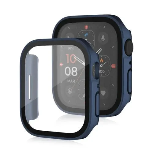 Funda Protectora + PC Frame Life Waterproof para Apple Watch Series 6/5/4/SE 40mm (Azul)