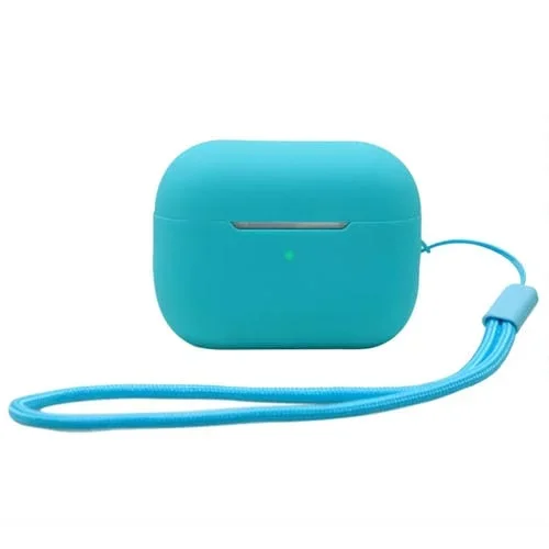 Funda Protectora Silicona Airpods Pro 2 2.0mm Color Sólido (Azul)