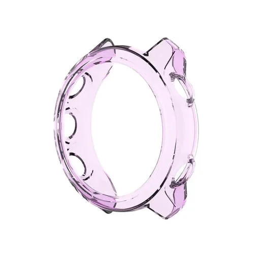 Funda Protectora Silicona para Garmin Forerunner 245 / 245M Smart Watch (Púrpura Transparente)