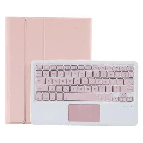 Funda Protectora TPU con Teclado Bluetooth T098B-A para iPad Air 4 (2020) 10,9 Pulgadas (Rosa)