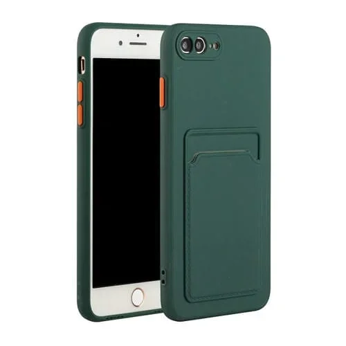 Funda Protectora TPU para iPhone 8 y 7 a Prueba de Choques (Verde Oscuro)