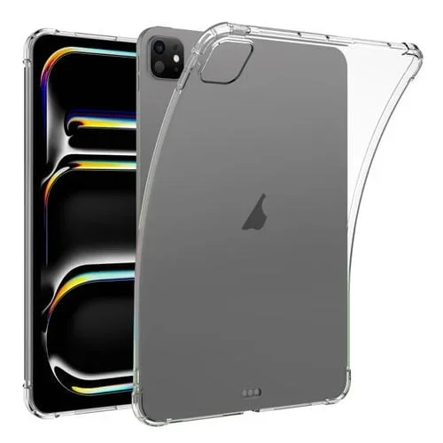 Funda Protectora TPU Transparente para iPad Pro 11 (2024) con Esquinas Gruesas y Resistente a Golpes