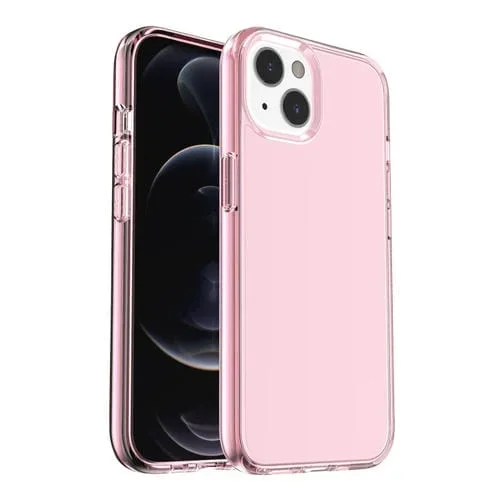 Funda Protectora Transparente Terminator para iPhone 13 Mini a Prueba de Golpes (Rosa)