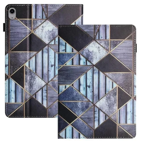 Funda Tablet para iPad 10.9 2022 Sewing Litchi Texture Smart Leather Case (Mármol)