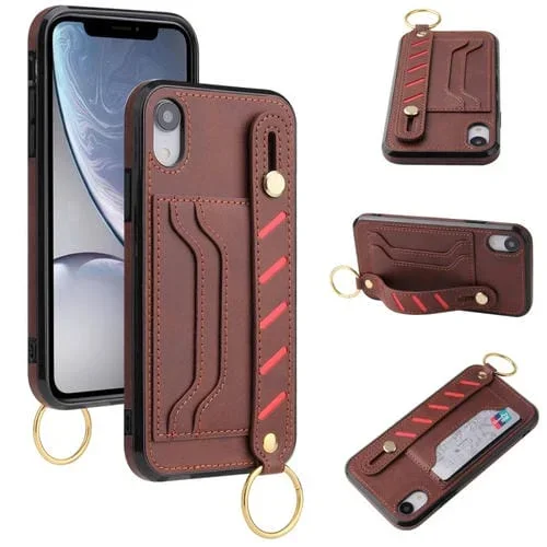 Funda Telefónica Cartera Pulsera Apple iPhone Xs Max (Brown)