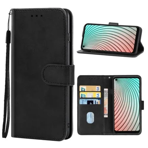Funda Telefónica de Cuero para Itel S16 Pro (Negro)