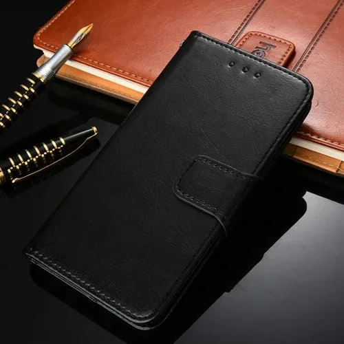 Funda Telefónica Fujitsu We F-51B Cuero Textura de Cristal (Negro)