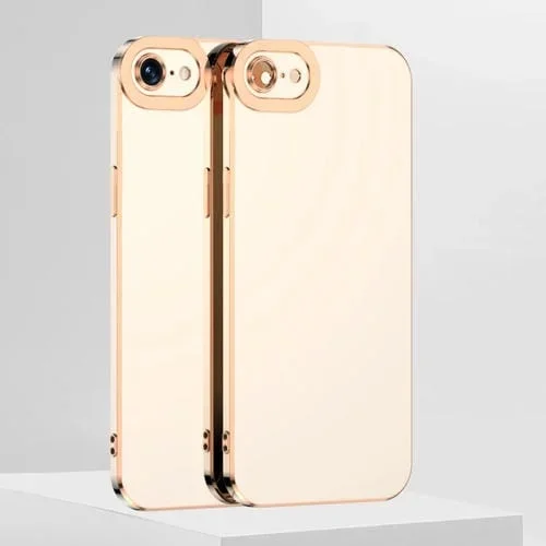 Funda Telefónica TPU Galvanizada 6D para iPhone 7 Plus y 8 Plus (Blanco)