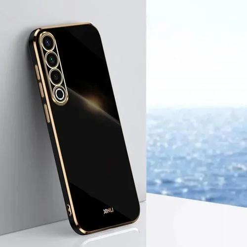 Funda TPU Electroplate 6D para Meizu 20 Pro 5G Xinli Straight Edge (Negro)
