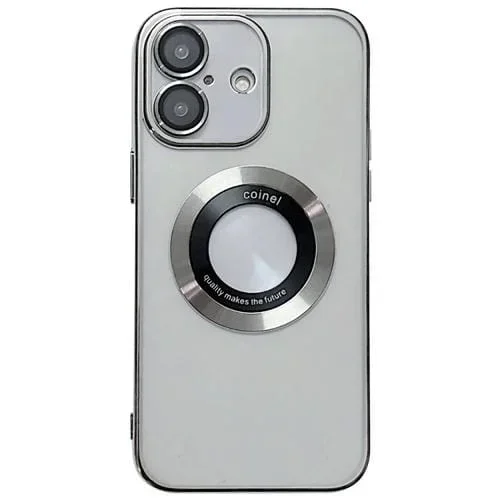 Funda TPU Galvanizada Magsafe para iPhone 16 Plus (Plateada)
