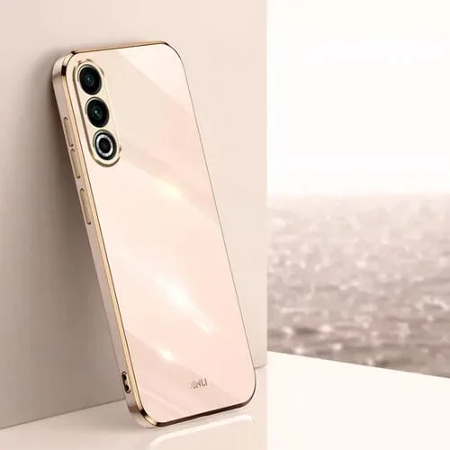 Funda TPU Meizu 20 5G Xinli Straight Edge 6D Electroplate para Teléfono (Rosa)
