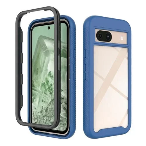 Funda TPU Transparente Google Pixel 8A a Prueba de Golpes (Azul Oscuro)