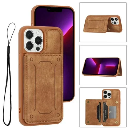 Funda Trasera Magnética para iPhone 11 Pro Dream con Billetera (Marrón)