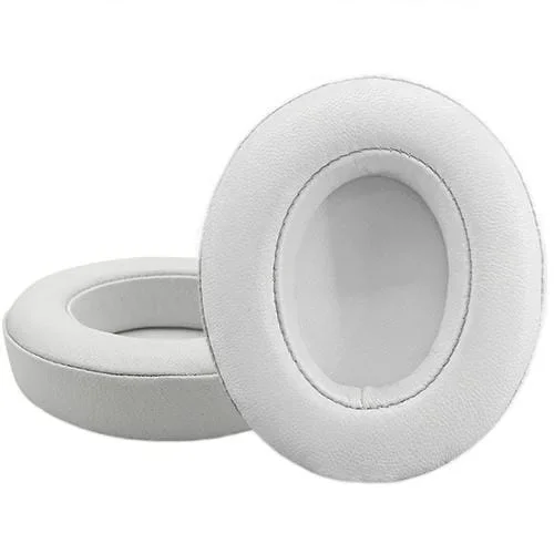 Fundas para Auriculares Beats Studio 2/3 Cuero Suave Transpirable (Blanca) 2 unidades