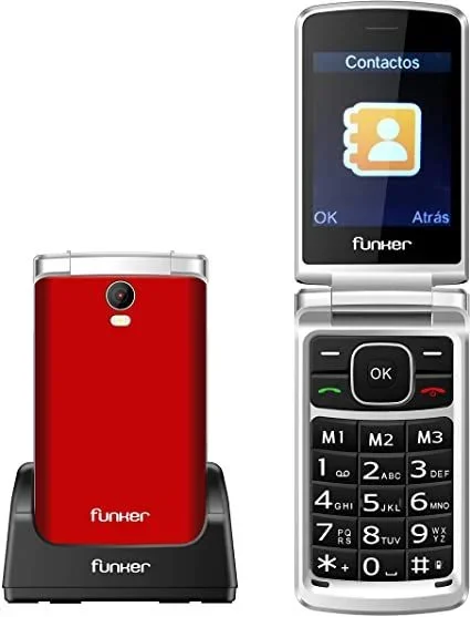 Funker C95 COMFORT MAX 7,11 cm (2.8″) 92 g Rojo Teléfono para personas mayores