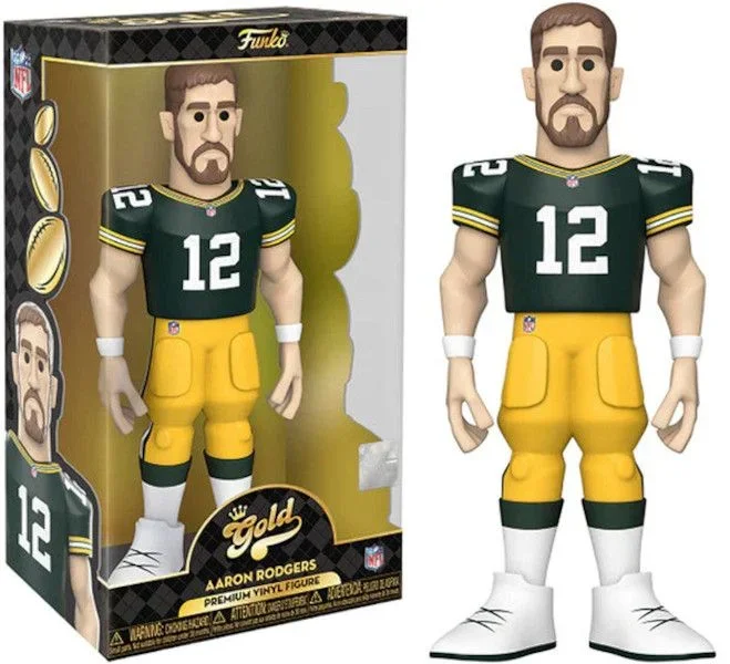 Funko Gold 12″ NFL: Packers – Aaron Rodgers – 1/6 de Probabilidades de Obtener la RARA Variante Chase – Figura de Acción de Vinilo Coleccionable – Idea de Regalo de Cumpleaños- Mercancia Oficial