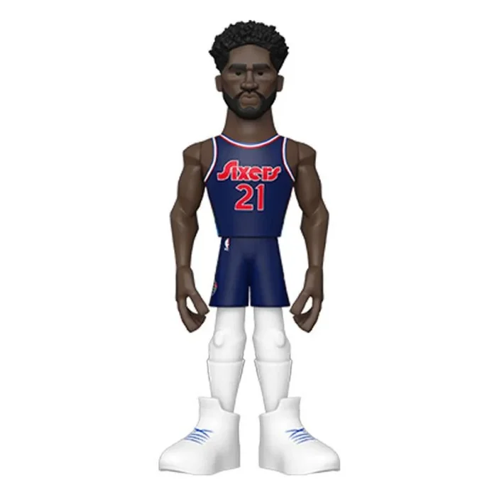 Funko Gold 5″ NBA: Sixers-Joel Embiid – (CE’21) – 1/6 de Probabilidades de Obtener la RARA Variante ChaseASE – Figura de Acción de Vinilo Coleccionable – Idea de Regalo de Cumpleaños y Exhibir