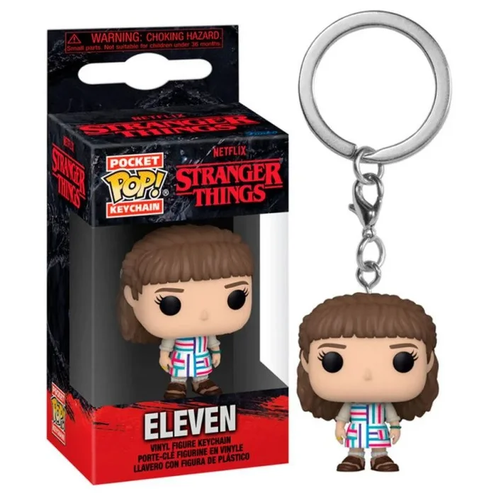 Funko Pop! Keychain: Stranger Things – Eleven – Once – Minifigura de Vinilo Coleccionable Llavero Original – Relleno de Calcetines – Idea de Regalo- Mercancia Oficial – TV Fans – Minifigura