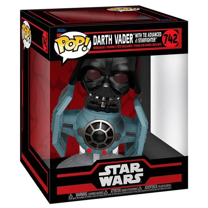 Funko Pop! Rides Deluxe: Star Wars Darkside – Tie Advanced X1 with Darth Vader – Figura de Vinilo Coleccionable – Idea de Regalo- Mercancia Oficial – Juguetes para Niños y Adultos – Movies Fans