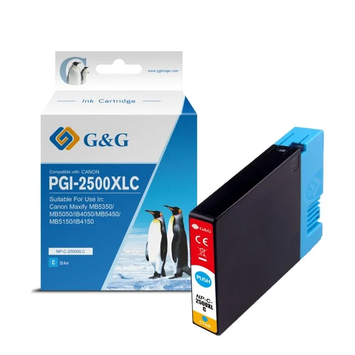 G&g canon pgi2500xl cyan cartucho de tinta generico – reemplaza 9265b001
