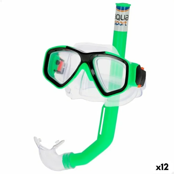 Gafas de buceo con tubo colorbaby aqua sport infantil (12 unidades)