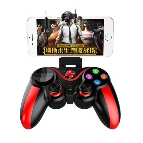 Game Handle Bluetooth iOS Android Manija PC TV (013 Rojo)
