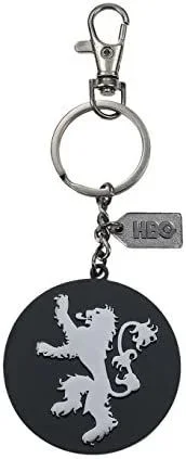 Game of Thrones-SD-SDTASX27803 Game Of Thrones Llavero logo de metal Lannister, Color plateado, único (SD Toys SDTHBO27613)