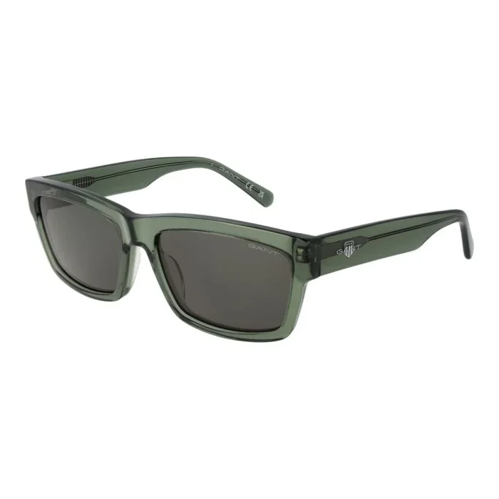 GANT GA7230@6096N Gafas de Sol, Shiny Dark Green (Verde), Talla única para Hombre