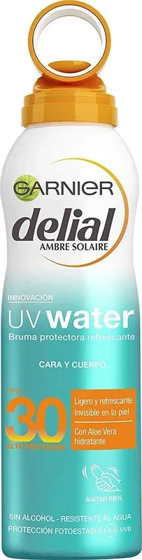GARNIER DELIAL Bruma Bronceadora Solar Alta Protección FPS30 Ideal Bronze Secado Rápido Y Muy Resistente Al Agua 150 ml