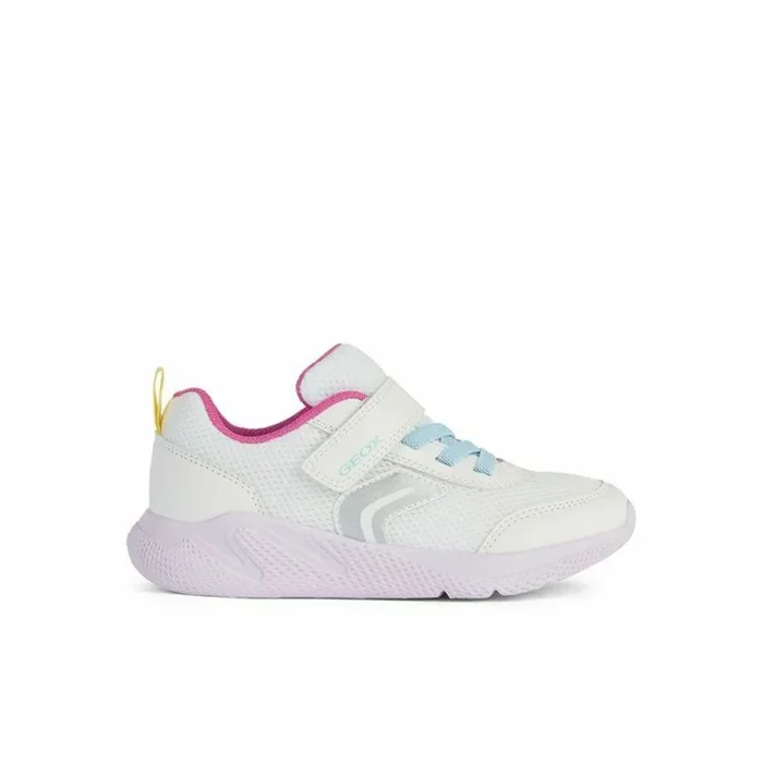 Geox J Sprintye Girl B, Zapatillas, White Multicolor, 33 EU