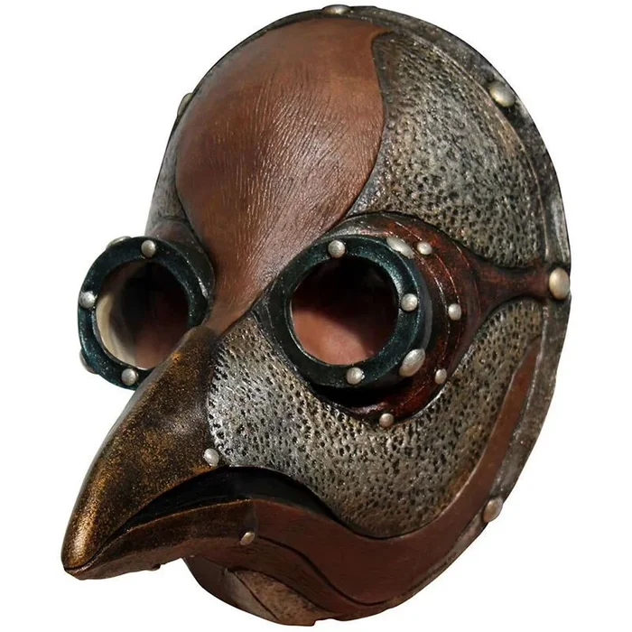 Ghoulish Productions – Steampunk Peste, Línea Gas Mask & Steampunk, Máscara de Látex resistente, pintada a mano, Halloween, Desfile de Carnaval, Fiesta de Disfraces, Talla única adulto
