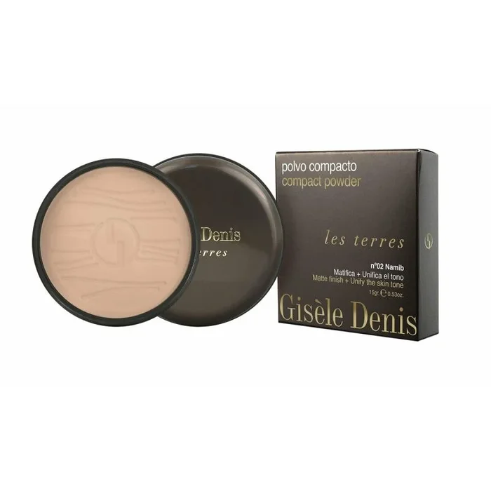 GISELE DENIS – Les Terres Polvo Compacto nº2 Namib, Maquillaje, Bronceado, 15gr