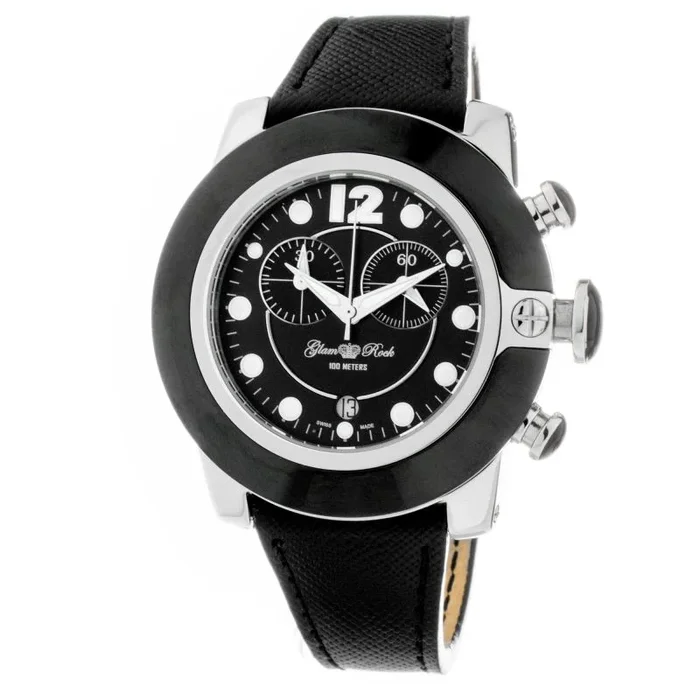 Glam Rock Reloj Mujer Analogico Cuarzo Ronda Swiss Made con Correa de Cuero GR32118