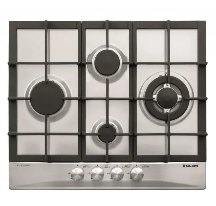 Glem Gas GT645HIX hobs Acero inoxidable Integrado 60 cm Encimera de gas 4 zona(s)