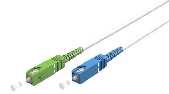 Goobay 59621 Cable de fibra óptica e InfiniBand 5 m SC FTTH Blanco