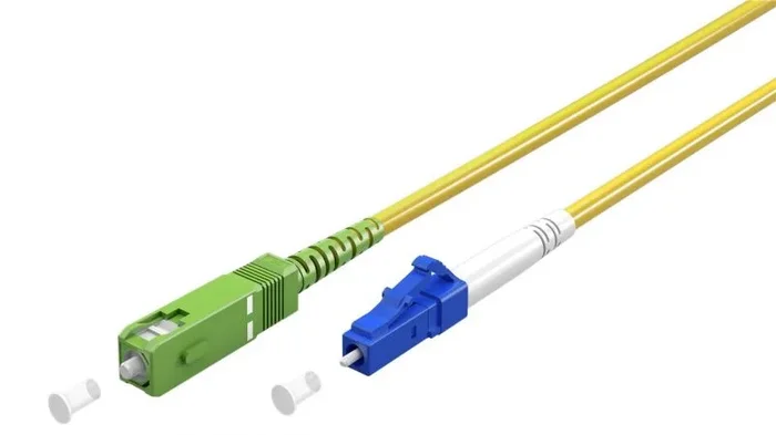 Goobay 59652 Cable de fibra óptica e InfiniBand 10 m SC LC FTTH Amarillo