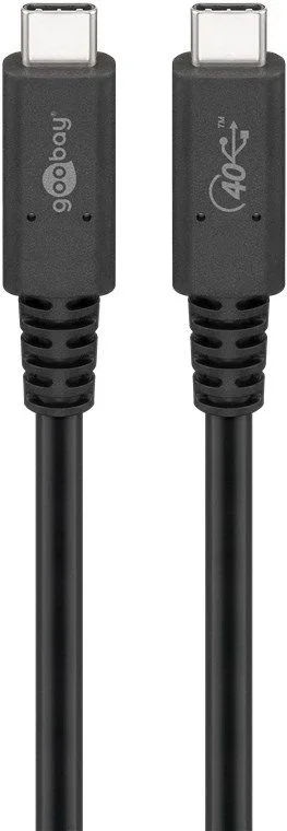 Goobay 60200 cable USB USB4 Gen 3×2 1 m USB C Negro