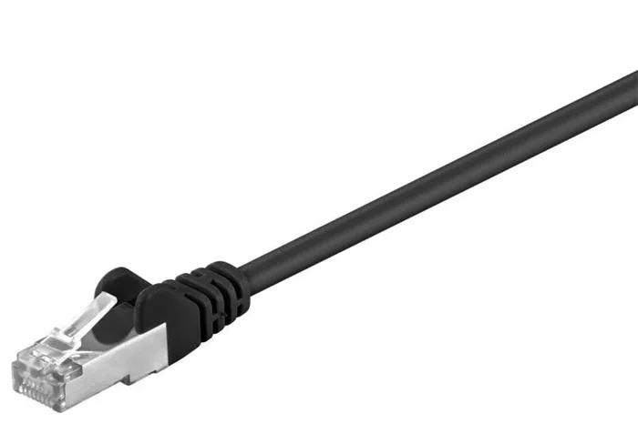 Goobay 68655 cable de red Negro 1 m Cat5e F/UTP (FTP)