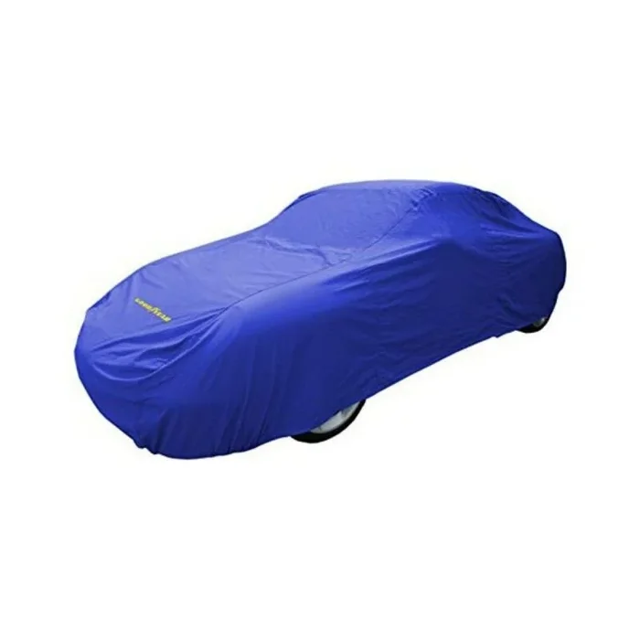 Goodyear Cubierta de coche de alta – Protección impermeable para interiores / exteriores – Grande – Azul