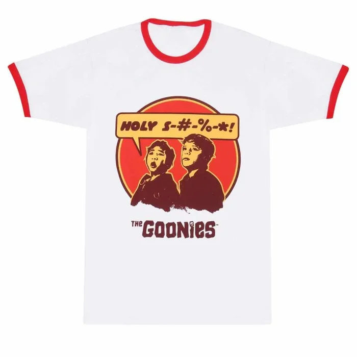 Goonies, the – retro (unisex white ringer t-shirt) ex ex large