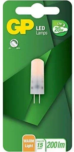 GP Lighting LED Capsule G4 1,7W dimmable 740GPG4085041CE1 marca GP BATTERIES