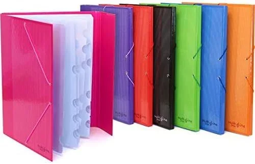 Grafoplás clasificador forrado multiline 12 separadores cartulina folio azul