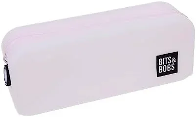 Grafoplás | Estuche de Silicona Rosa Glitter | 20×7,5×7,5cm | Tacto Suave | Flexible | Resistente al Agua | bits&Bobs Pop Up Design | Colores Glitter