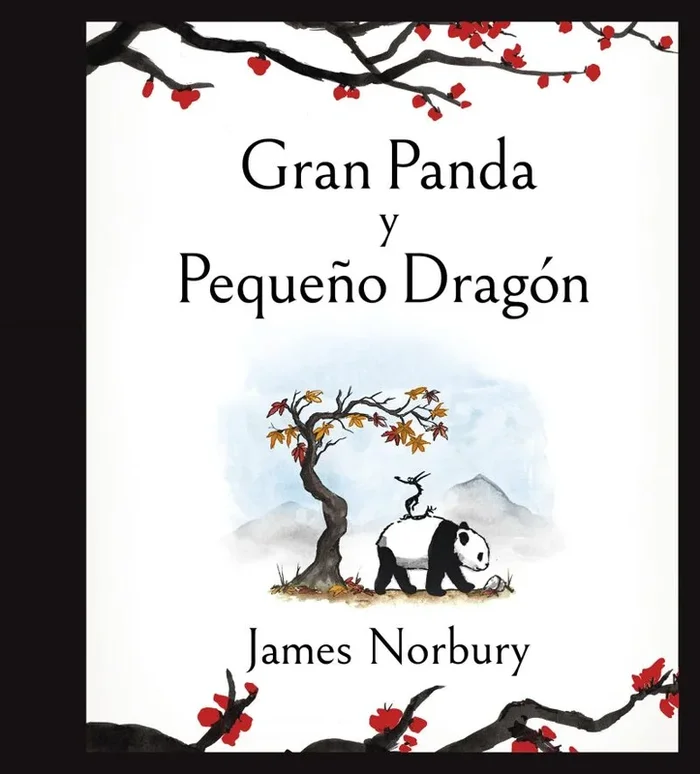 Gran panda y pequeño dragón (Nube de Tinta)