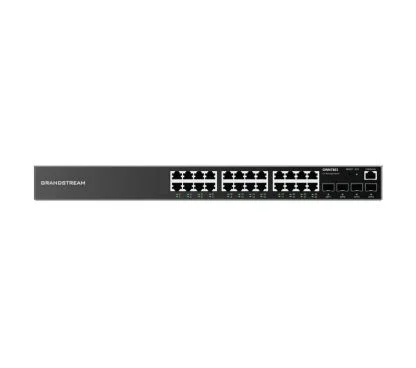 Grandstream gwn7803p switch 24 puertos poe layer 2+ gigabit ethernet y 4 puertos sfp gigabit. capacidad de conmutació n 56gbps. s