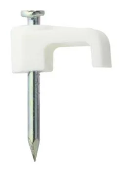Grapa Cable Paralelo 2×0,75mm Blanca Bolsa 100unid.