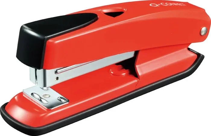 Grapadora q-connect kf02150 metalica roja capacidad 20 hojas