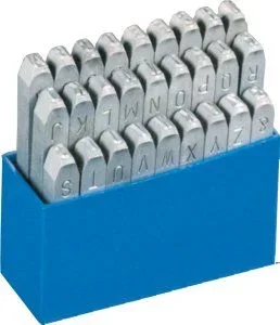 GRAVUREM-S Juego de punzones letras A-Z,& / 4mm
