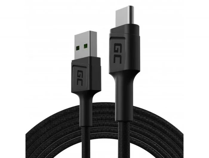 Green Cell KABGC19 cable USB USB 2.0 2 m USB A USB C Negro