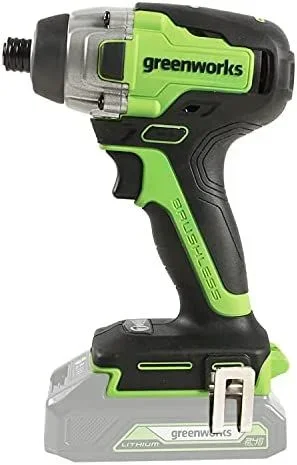 Greenworks 3802807 atornilladora de impacto con batería 300 Nm Negro, Verde 24 V